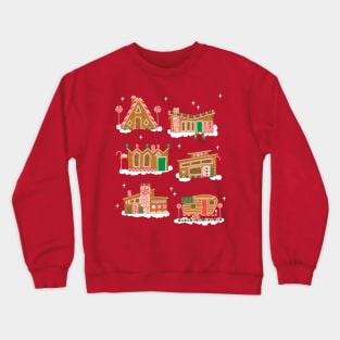 Mid Century Modern Gingerbread Houses Crewneck Sweatshirt